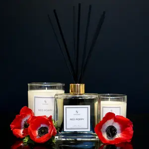 Red Poppy Reed Diffuser | Luxury Non-Toxic Home Fragrance