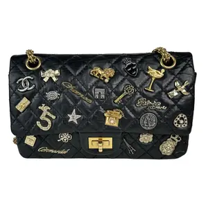 Pre-owned CHANEL Leather Shoulder Bags Black Lambskin Limited Edition Class Flap 2.55 Shoulder Bag