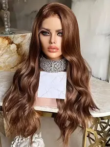 Fashion Ultra Soft 26 Inch Lace Front Wig, HD Lace Frontal, Natural Deep Body Wave Curly Hair, 180% Density, Pre-Beled Daily Use