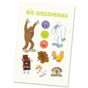 Camping with Sasquatch Sticker Sheet Camping with Sasquatch Sticker Sheet