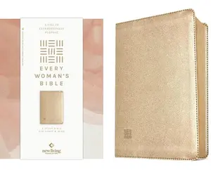 NLT Every Woman's Bible (Leatherlike, Soft Gold, Red Letter, Filament Enabled) by Tyndale