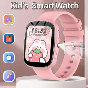 1.83 Inch Kids' Game Watch, Child Watch, Wristwatch, HD front camera, 18 educational games, pedometer, alarm, calculator, flashlight, 260mAh battery, multiple color options, supports 21 languages, USB charging, special kids' gifts