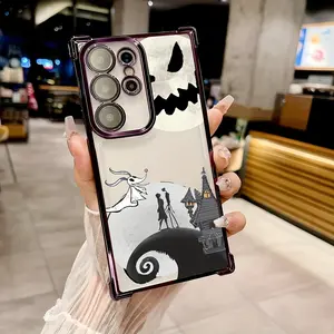 The Nightmares Before Christmas Jacks Phone Case Suitable for Samsung Galaxy S25 S24 S23 S22 S21 S20 FE Ultra Plus Edge 4G 5G Anti Fall Transparent Soft Back Cover