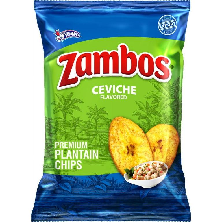 Zambos Picositas Ceviche Yuquitas Original Premium Lantain Chips 140g Snack