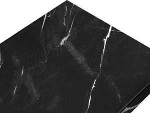 DWVO Gold Console Table, Modern Sofa Table for Living Room, Hallway, 40 inch Narrow Entryway Table, Faux Marble Black