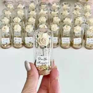 10 pcs Wedding Favors for Guests, Engagement Party Favors, Sweet 15 Birthday Favors, Cloche Dome Custom Favors, Bulk Beauty and the Beast Gifts