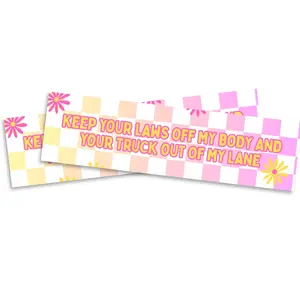 Keep Your Laws Off Sticker - Feminist Bumper Sticker for Cars, Trucks, or Toolboxes - Waterproof & UV Resistant - 10 Inches Long - Two Pack - PLB0017