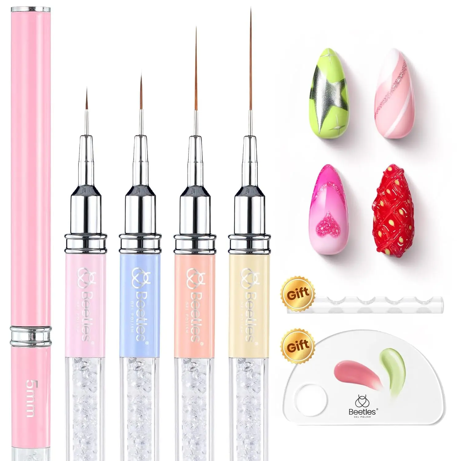 5pcs Nail Art Brushes Set