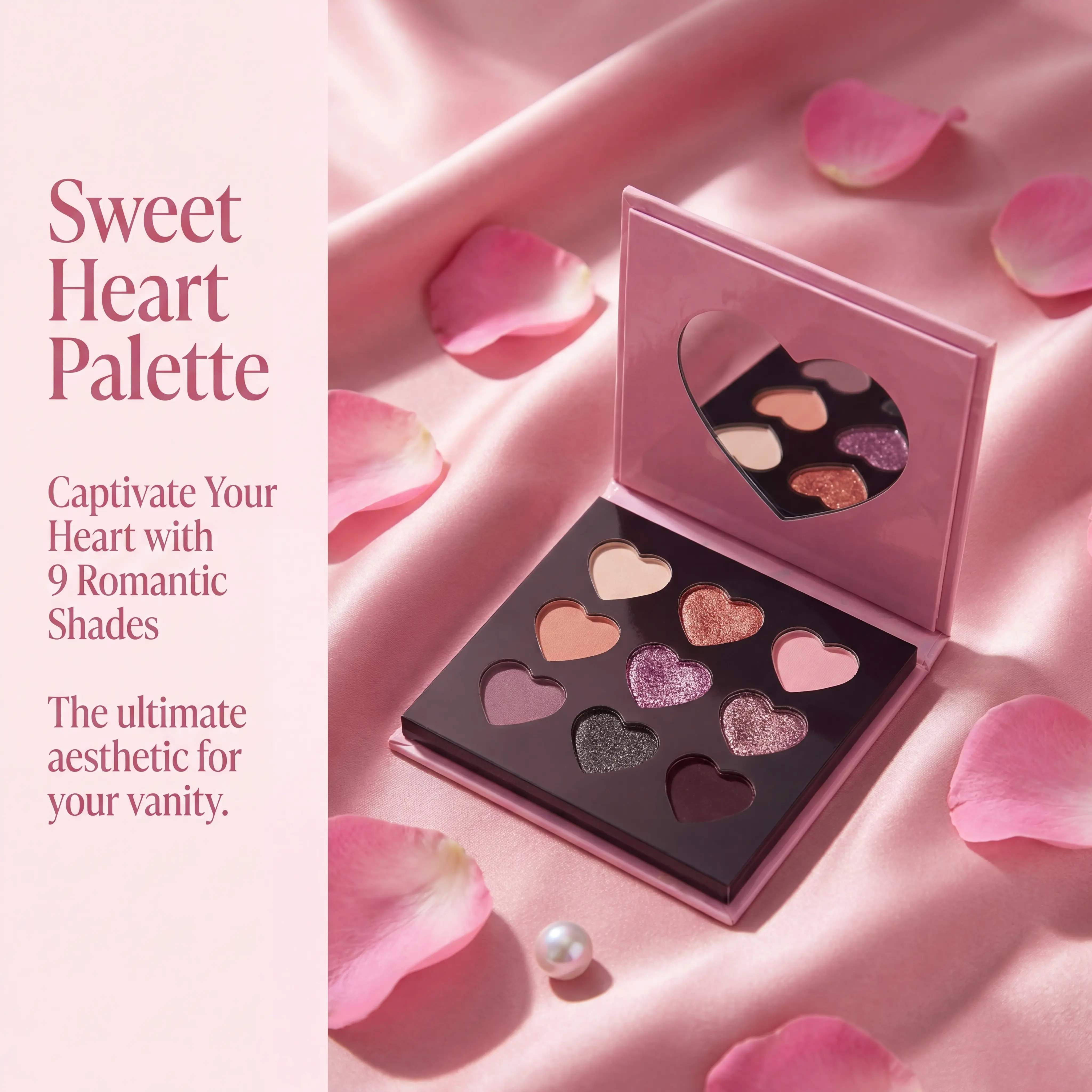 HERORANGE High-Pigment Eyeshadow Palette - Single, Waterproof, Alcohol-Free, Gluten-Free, 85g Cosmetic, Blendable Matte & Shimmer Purple/Brown/Pink Shades, No Fallout, 24-Month Long-Lasting Wear, Ideal for Youth Smoky Stage Makeup & Holiday Gifting