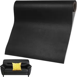 20*54 Inch Leather Repair Patch,Self Adhesive Leather Repair Tape, Large Vinyl Patch Kit, Vinyl Repair Tape, PVC Leatherette Waterproof Upholstery Fabric,for Couches, Car Seats, Chairs, Furniture (Black)