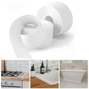 Professional Waterproof Caulk Strip - Bath & Kitchen Caulk Tape Sealant Strip, PVC Self-Adhesive Tub & Wall Sealing Tape, Shower Tile Sealer