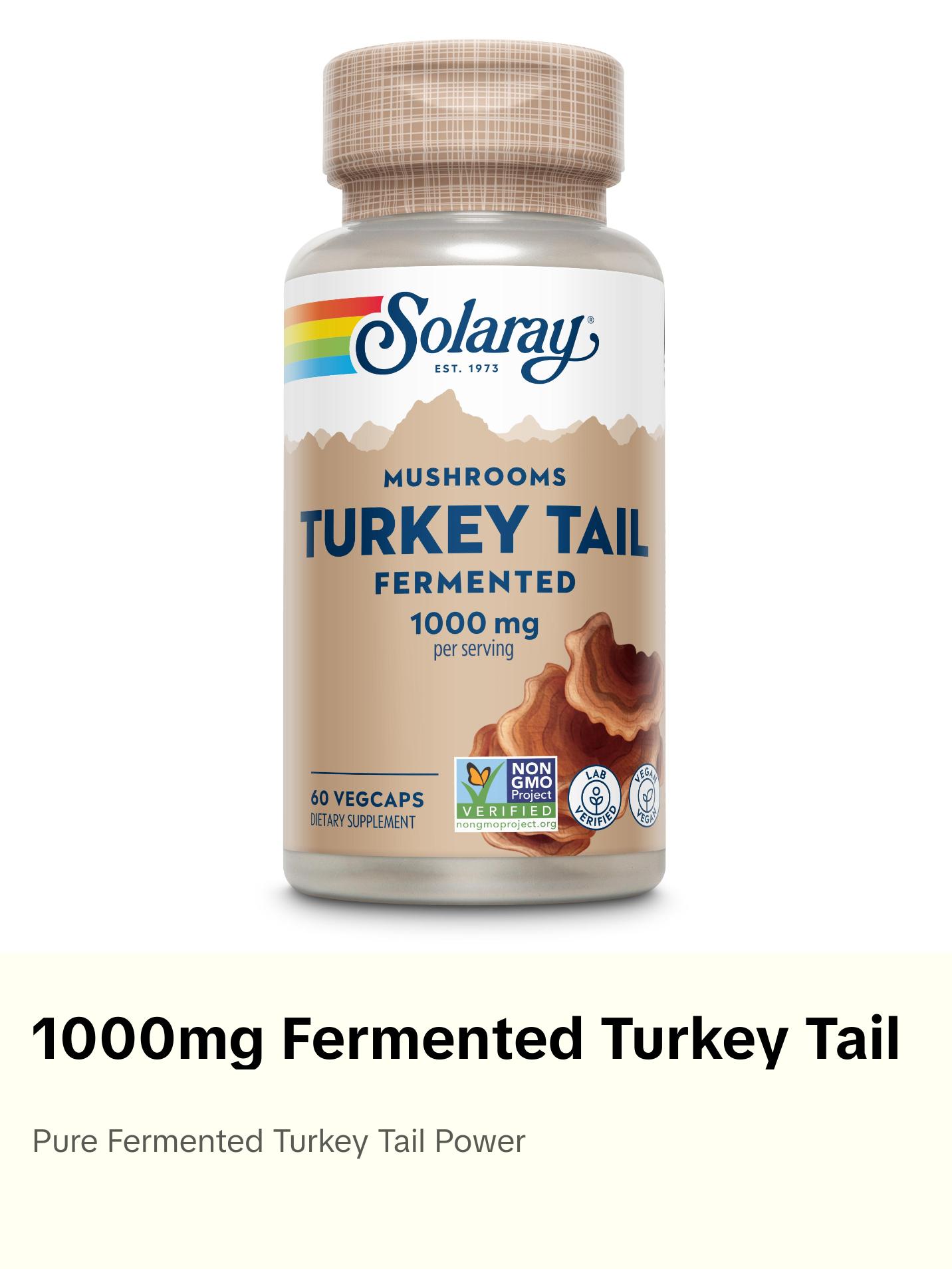 Org Grown Fermented Turkey Tail 1000mg