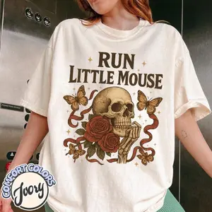 Run Little Mouse Comfort Colors Shirt, Rose Skeleton Shirt, Haunting Adeline Tshirt, Dark Romance Merch, Smut Reader, Book Lover Gifts