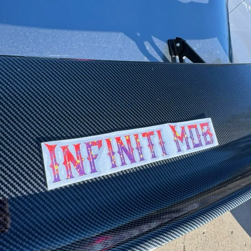 Infiniti Mob Font M4 Decal - Vibrant Car Sticker for Customization