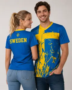 Sweden Soccer Jersey, Football Style Fan Jersey, Gift for Swedish Men and Women