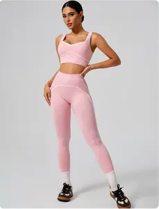 Women's Viral Pink Pilates Princess Sports Sweat Suit, Essential for Your Gym OOTD