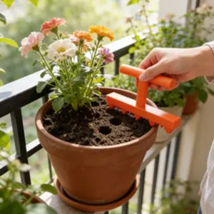 Gardening Hole Punch Seeder for Vegetables and Flowers, Precision Planting Tool for Balcony Gardens, Essential for Potted Plants