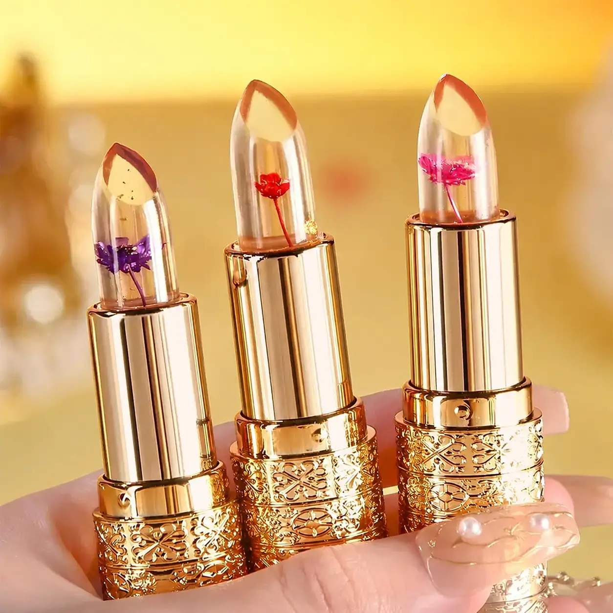 Long-Lasting Color-Changing Lipstick, Moisturizing Hydrating Lipstick, High Gloss Lip Gloss Stick, Juicy Plumping Lip Oil for Girls & Women