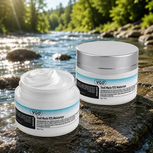 🔥🔥VGO Snail Mucin Moisturizer 50g Daily Face Gel Cream and 30ml/60ml Vitamin C Facial Serum Essence moisturizer Skincare Repair Comfort Anti-Wrinkle Oil Hydrating Lightweight Moisture Hydrate Sensitive Daily Hydration