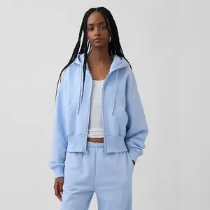 GAP VintageSoft Wedge Zip Hoodie