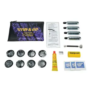 Stop & Go TTRK Tube Type Tire Repair and Inflation Kit for Flats on Scooters