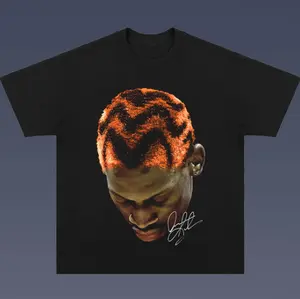Orange Head DENNIS RODMAN T-Shirt, DENNIS RODMAN Vintage Tee, Basketball Shirt, Sweatshirt, Unisex T-Shirt