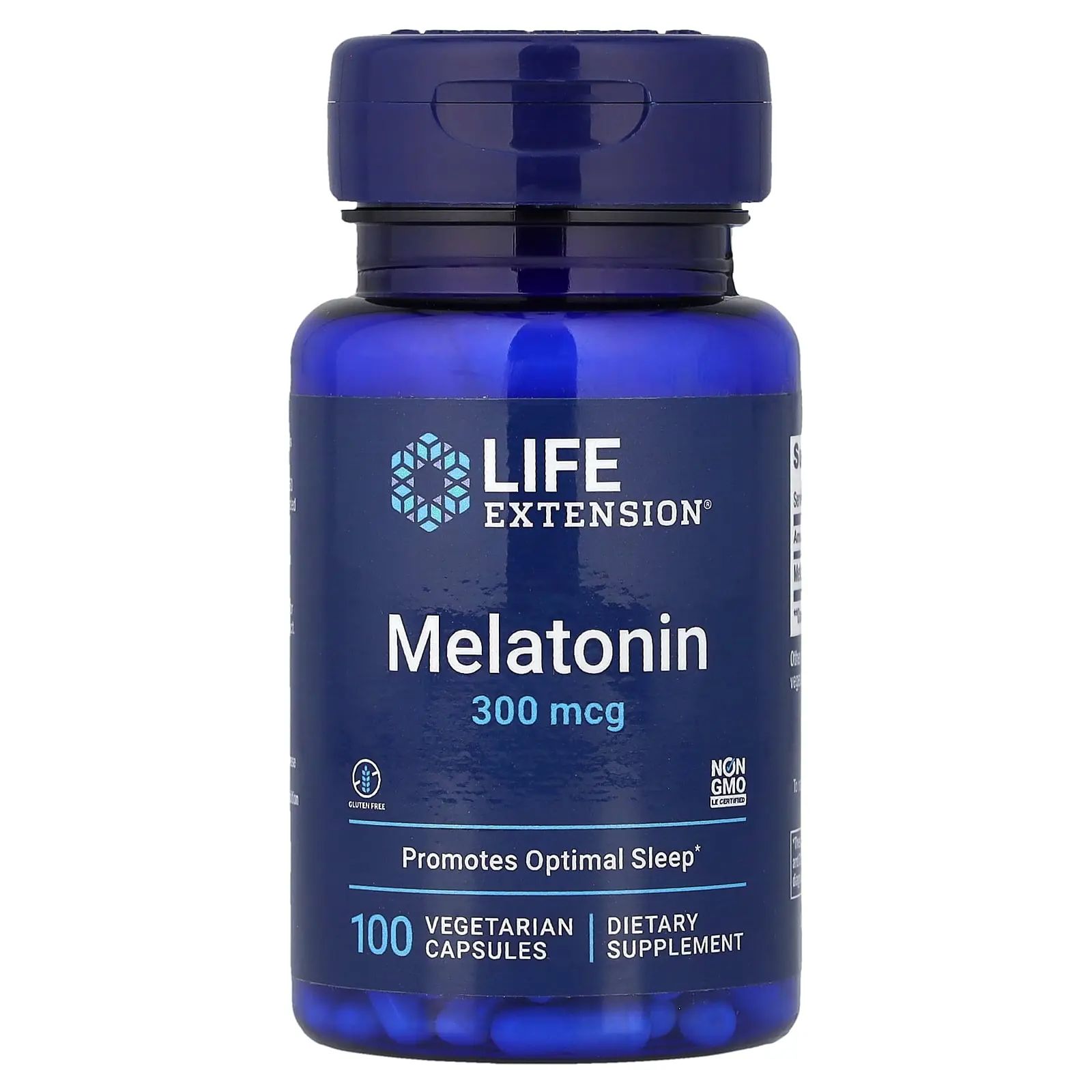 Life Extension Melatonin, 300 mcg, 100 Vegetarian Capsules Life Extension Melatonin, 300 mcg, 100 Vegetarian Capsules