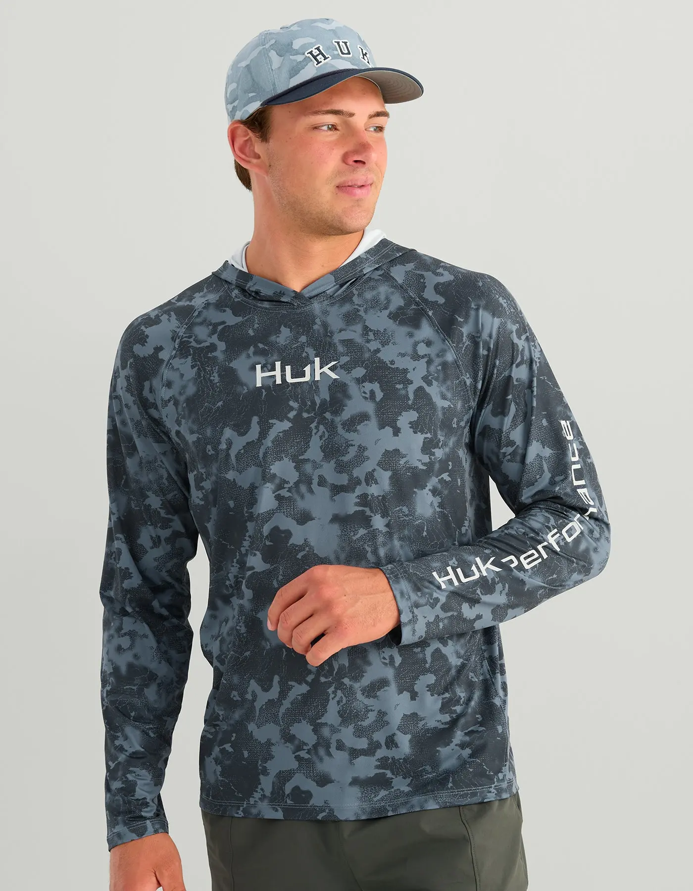 HUK Airweight KC Printed Hoodie