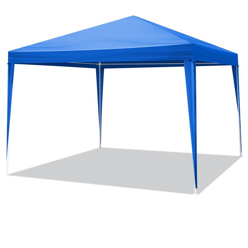 10'x10' Gazebo Waterproof Outdoor Canopy Patio Tent Party Tent for Wedding BBQ Cater Blue Easy Assembly Spacious Versatile High Quality
