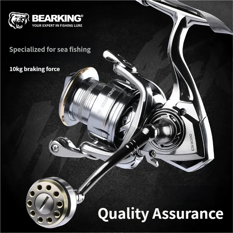 Bear King New Caesar Saltwater Spinning Reel with Full Sealed Design for  Sea Fishing Surf Casting Kayak Boat Fishing and Lure Trolling - TikTok Shop