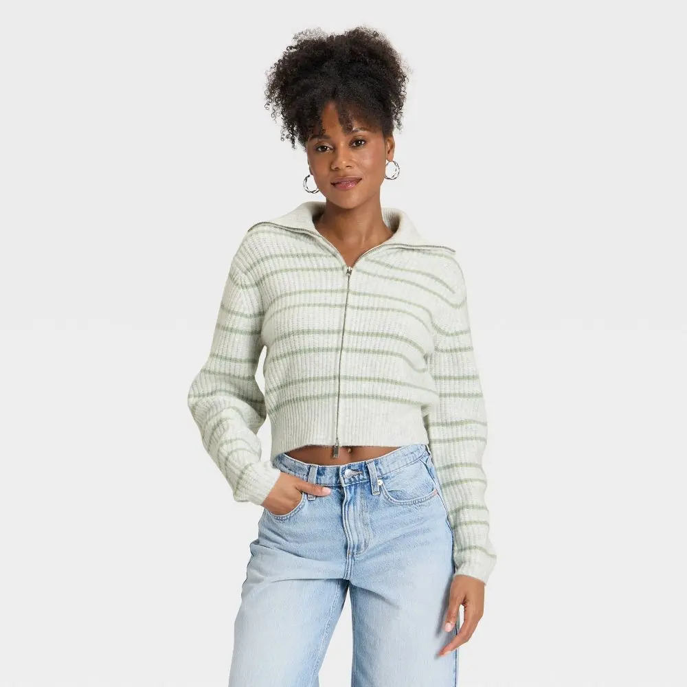 Women's Full Zip Cardigan Sweater - Universal