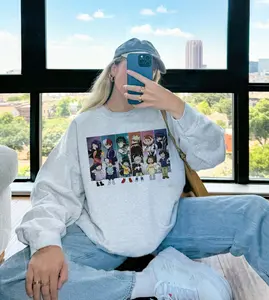 Vintage MHA Chibi My Her0 Academla Anime Manga T-Shirt Sweatshirt Hoodie Anime Fan Gift