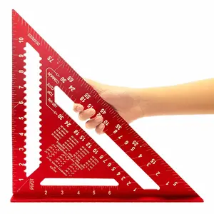 High-precision Aluminum Alloy 7&12Inch Aluminum Alloy Woodworking Angle, Suitable for Metric Measuring Tools for Home Decoration And Design Projects, Measuring Tools for Carpenters And Construction Workers, And Manual Multi-functional Measuring Tools