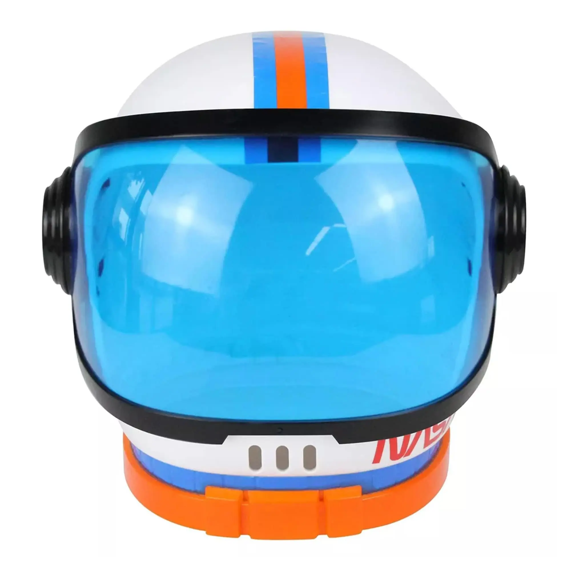Child's Astronaut Helmet, Realistic Space Costume Accessory with Retractable Blue Visor for Halloween Party Cosplay