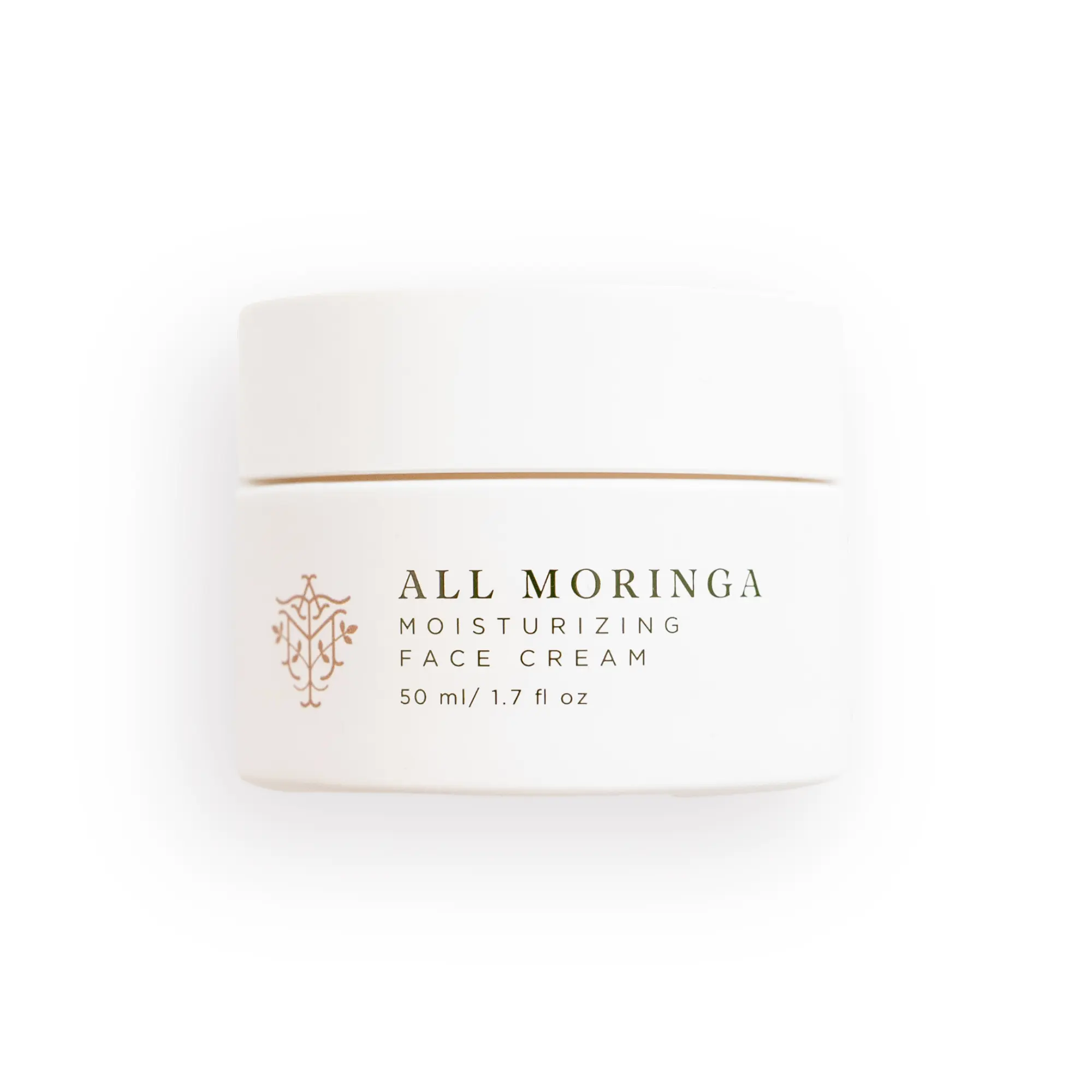 All Natural Moringa Face Cream - Lightweight Moisturizer for Sensitive Skin - Hydrating & Nourishing Formula - Deep Hydration, Organic Ingredients, Clean Gentle Formula