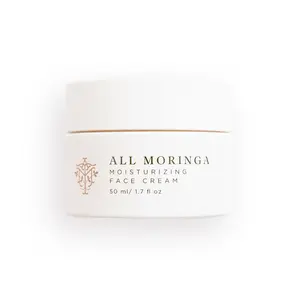 All Natural Moringa Face Cream - Lightweight Moisturizer for Sensitive Skin - Hydrating & Nourishing Formula - Deep Hydration, Organic Ingredients, Clean Gentle Formula