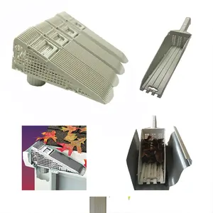 WedgeDownspout Gutter Guard 4-Pack with Cleaning Scoop Fits Standard 5" Gutters Easy Install Clog Prevention Traditional Design