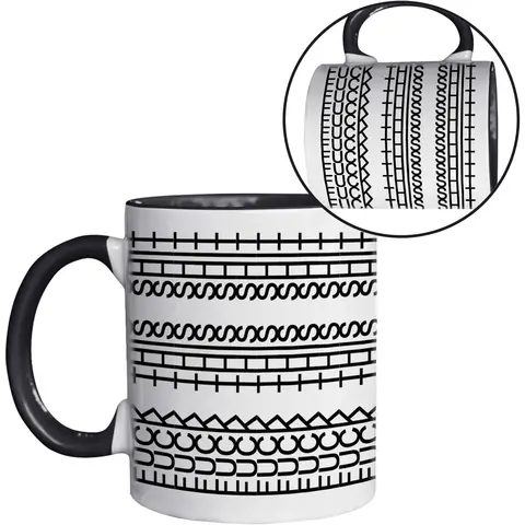 11oz Durable Reusable Washable Ceramic Mug - "Fuck This Shit" Sarcastic Novelty Cup, Christmas White Elephant Secret Santa Gift for Adult Coworkers, Funny Birthday Gag Item