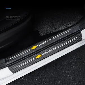 Chevrolet Car Door Sill Protector Film, Anti-Scratch Threshold Strip, Trunk Bumper Guard Sticker, Waterproof Durable, Fits Multiple Models, Easy Installation, Vehicle, Functionality, Protection