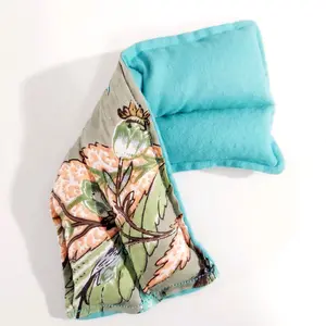 Therapeutic heating-cooling rice bag, eye pad, rice bag, migraine relief, heat pad, cold pack, floral
