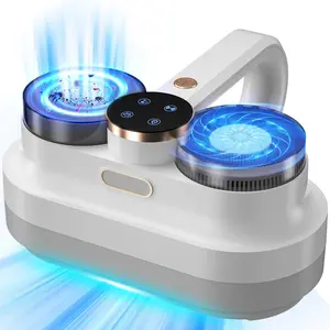 Bed Vacuum Cleaner，3  in  1  vacuum，12kPa Deep Cleaning, HEPA Filter, UV-C Light, 48k RPM, Heating & Ultrasonic (400W Corded)-White