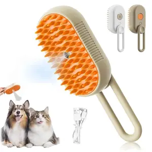 Pet Grooming Brush, Pet Steam Brush,Cat Dog Hair Remover, Adjustable Pet Hair Remover,Pet Steamy Mist,Steam Pet Brush for