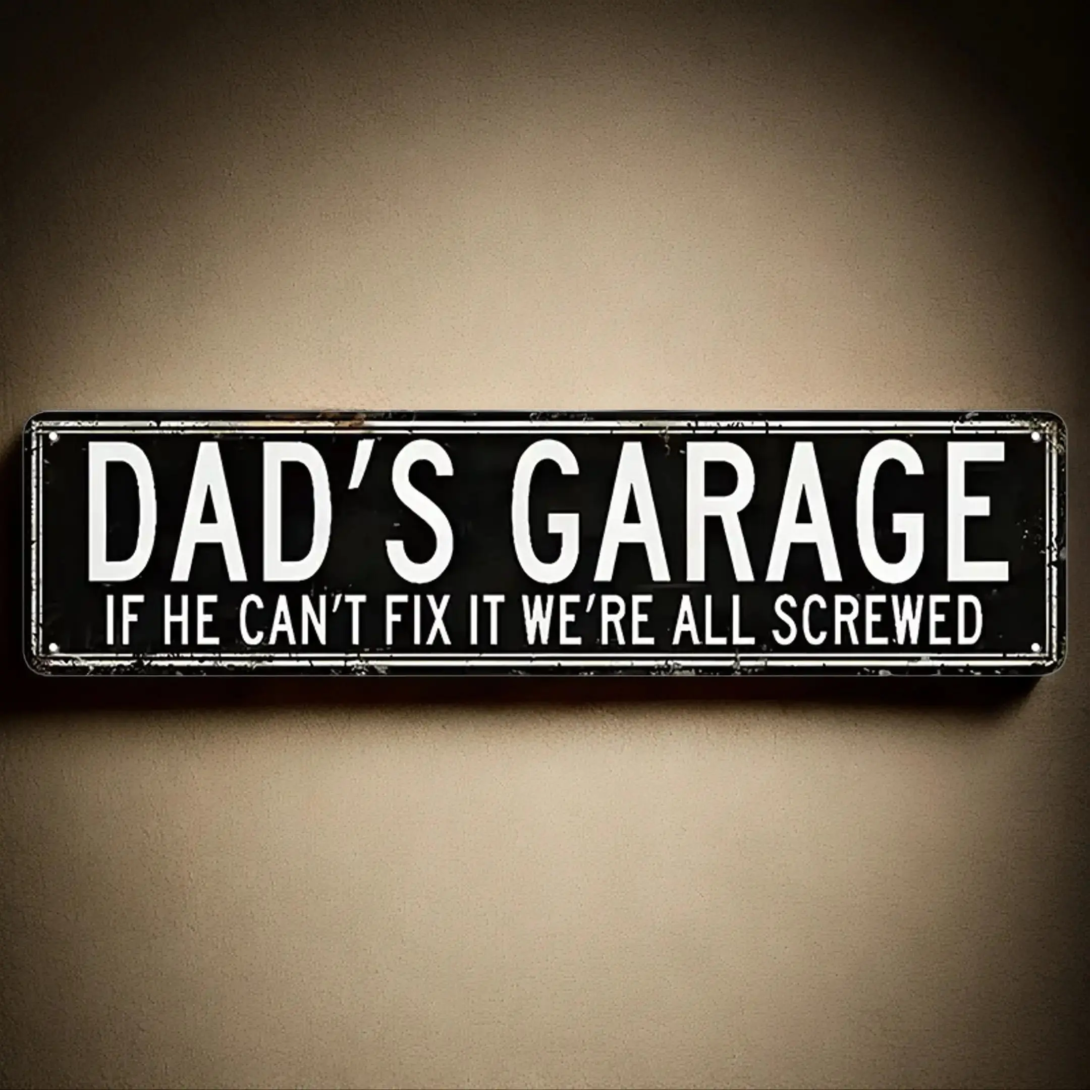 Dad's Garage Metal Tin Sign, Novelty Street Sign, Home Decor, Room Decor, Wall Decor, Decorative Wall Sign for Home Farmhouse Garage,Living Room Decor