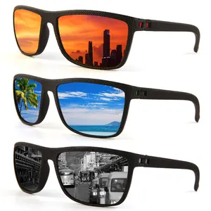New men's outdoor cycling sports sunglasses, women's polarized sunglasses, color-coated glasses Frame Fashion style unisex