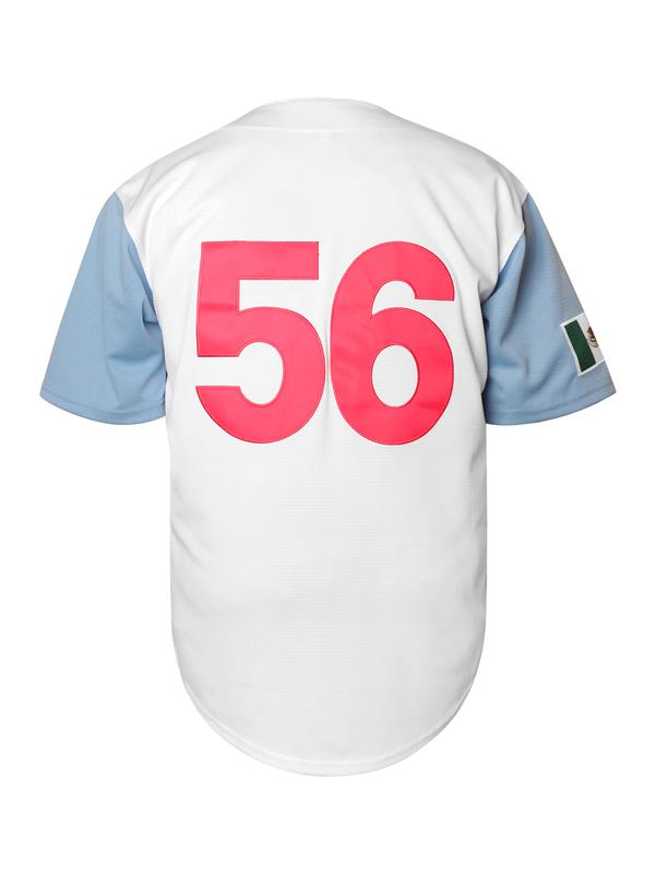 Men's Letter & Number Print Short Sleeve Mexico Baseball Jersey, Loose Sporty V Neck Baseball Top, Men's Sport & Outdoor Clothing for All Seasons, Boys Clothing Christmas gifts