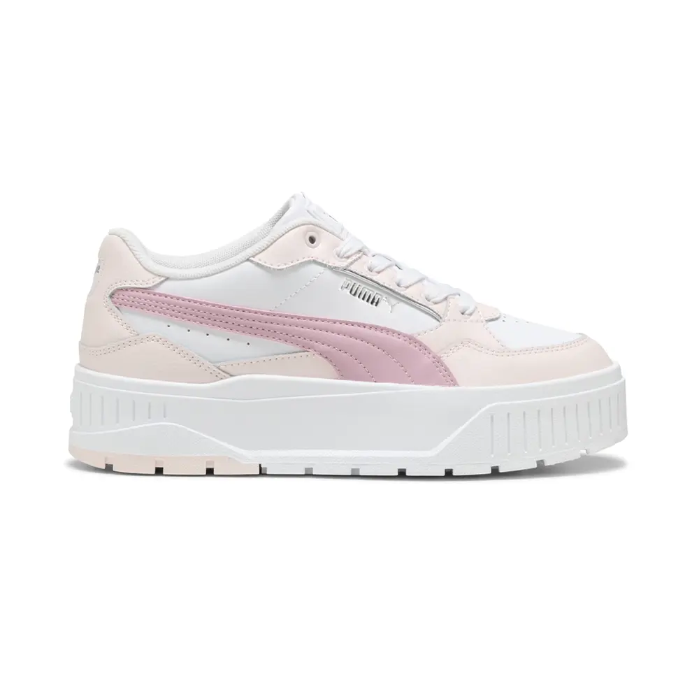 PUMA Womens Karmen Ii Idol Lace Up Sneakers Shoes Casual - Pink, White PUMA Womens Karmen Ii Idol Lace Up Sneakers Shoes Casual - Pink, White
