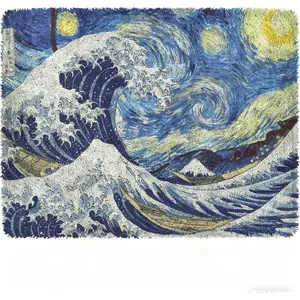 latch hook kits for adults, DIY Handmade Carpet Crochet Needlework Mat Knotted Cushion Tapestry,  Pattern Pre-Printed, Embroidery Kits Valentine's Day gift Birthday gift Decoration Festival Gift 20.47in*14.96in 52cmx38cm