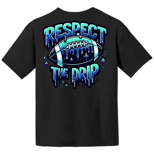(Back side)Respect Football Drip star Youth T-Shirt, Football Youth Shirt, BallerLifestyle Outfits, Youth Shirt, Youth Clothes, Trending Kidds Shirt, Back to School Shirt, Holiday shirt, Gift for Boys and Girls, Birthday Giff