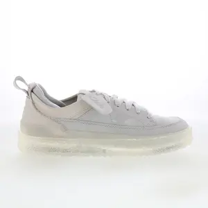 Clarks Somerset Lace 26176186 Mens White Nubuck Lifestyle Sneakers Shoes