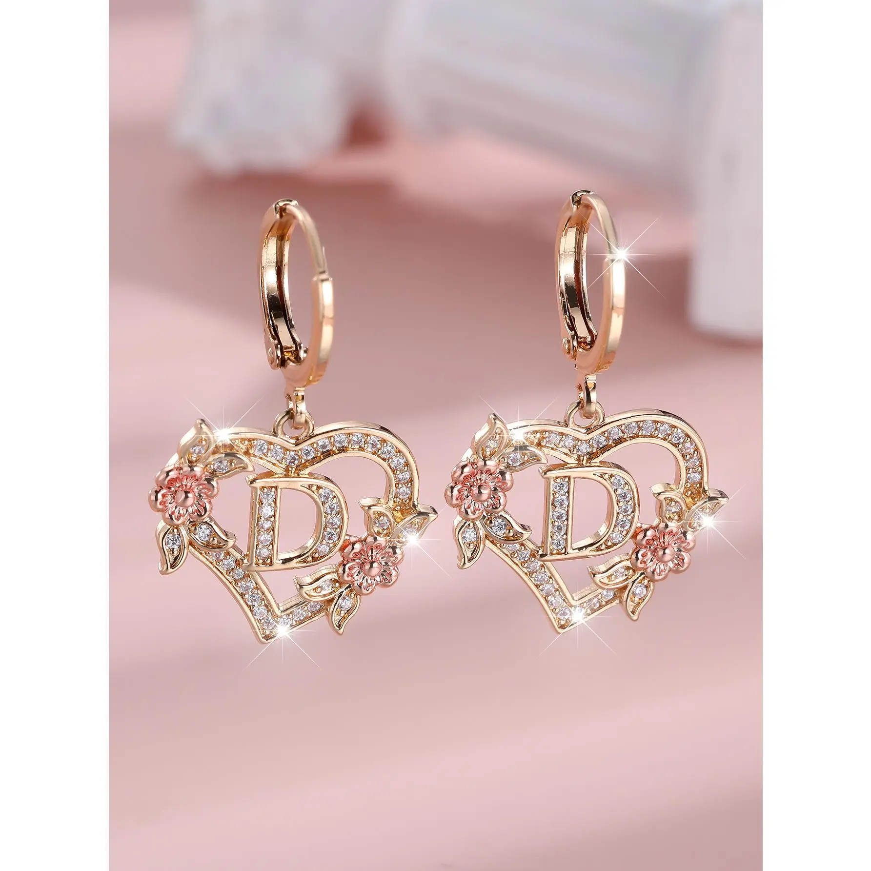 Gold+Rose Gold White Diamond D